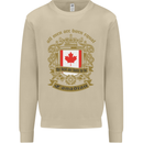 All Men Are Born Equal Canadian Canada Mens Sweatshirt Jumper Sand