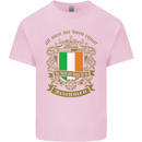 All Men Are Born Equal Irish Ireland Mens Cotton T-Shirt Tee Top Light Pink