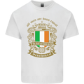 All Men Are Born Equal Irish Ireland Mens Cotton T-Shirt Tee Top White