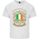 All Men Are Born Equal Irish Ireland Mens Cotton T-Shirt Tee Top White