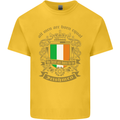 All Men Are Born Equal Irish Ireland Mens Cotton T-Shirt Tee Top Yellow