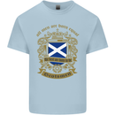 All Men Are Born Equal Scotland Scottish Mens Cotton T-Shirt Tee Top Light Blue