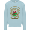 All Men Are Born Equal Welshmen Wales Welsh Mens Sweatshirt Jumper Light Blue