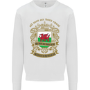All Men Are Born Equal Welshmen Wales Welsh Mens Sweatshirt Jumper White