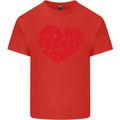 All You Need Is Love Heart Peace Mens Cotton T-Shirt Tee Top Red