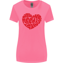 All You Need Is Love Heart Peace Womens Wider Cut T-Shirt Azalea