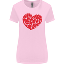 All You Need Is Love Heart Peace Womens Wider Cut T-Shirt Light Pink