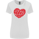 All You Need Is Love Heart Peace Womens Wider Cut T-Shirt White