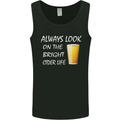Always Look on the Bright Cider Life Funny Mens Vest Tank Top Black