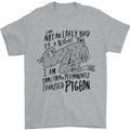 Always Tired Fatigued Exhausted Pigeon Funny Mens T-Shirt 100% Cotton Sports Grey