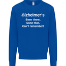 Alzheimers Been There Can't Remember Funny Kids Sweatshirt Jumper Royal Blue