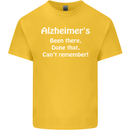 Alzheimers Been There Can't Remember Funny Kids T-Shirt Childrens Yellow