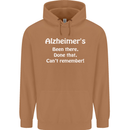 Alzheimers Been There Can't Remember Funny Mens 80% Cotton Hoodie Caramel Latte