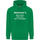 Alzheimers Been There Can't Remember Funny Mens 80% Cotton Hoodie Irish Green