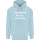 Alzheimers Been There Can't Remember Funny Mens 80% Cotton Hoodie Light Blue