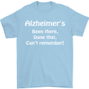 Alzheimers Been There Can't Remember Funny Mens T-Shirt Cotton Gildan Light Blue