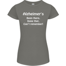 Alzheimers Been There Can't Remember Funny Womens Petite Cut T-Shirt Charcoal