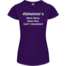 Alzheimers Been There Can't Remember Funny Womens Petite Cut T-Shirt Purple