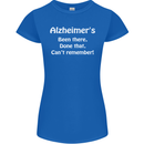 Alzheimers Been There Can't Remember Funny Womens Petite Cut T-Shirt Royal Blue