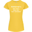 Alzheimers Been There Can't Remember Funny Womens Petite Cut T-Shirt Yellow