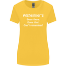 Alzheimers Been There Can't Remember Funny Womens Wider Cut T-Shirt Yellow