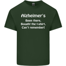 Alzheimers Been There Funny Slogan Mens Cotton T-Shirt Tee Top Forest Green