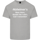 Alzheimers Been There Funny Slogan Mens Cotton T-Shirt Tee Top Sports Grey