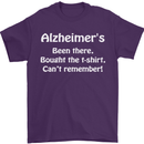 Alzheimers Been There Funny Slogan Mens T-Shirt Cotton Gildan Purple