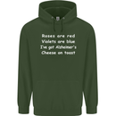 Alzheimers Cheese on Toast Funny Slogan Childrens Kids Hoodie Forest Green