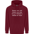 Alzheimers Cheese on Toast Funny Slogan Childrens Kids Hoodie Maroon