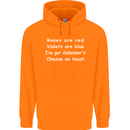 Alzheimers Cheese on Toast Funny Slogan Childrens Kids Hoodie Orange