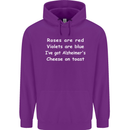 Alzheimers Cheese on Toast Funny Slogan Childrens Kids Hoodie Purple