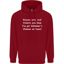 Alzheimers Cheese on Toast Funny Slogan Childrens Kids Hoodie Red