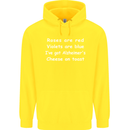 Alzheimers Cheese on Toast Funny Slogan Childrens Kids Hoodie Yellow