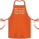 Alzheimers Cheese on Toast Funny Slogan Cotton Apron 100% Organic Orange