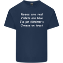 Alzheimers Cheese on Toast Funny Slogan Kids T-Shirt Childrens Navy Blue