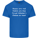 Alzheimers Cheese on Toast Funny Slogan Kids T-Shirt Childrens Royal Blue