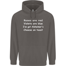 Alzheimers Cheese on Toast Funny Slogan Mens 80% Cotton Hoodie Charcoal