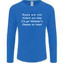 Alzheimers Cheese on Toast Funny Slogan Mens Long Sleeve T-Shirt Royal Blue