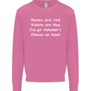 Alzheimers Cheese on Toast Funny Slogan Mens Sweatshirt Jumper Azalea