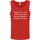 Alzheimers Cheese on Toast Funny Slogan Mens Vest Tank Top Red