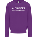 Alzheimers Just Forget About Funny Slogan Kids Sweatshirt Jumper Purple