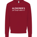 Alzheimers Just Forget About Funny Slogan Kids Sweatshirt Jumper Red