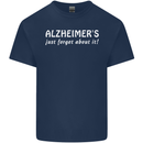 Alzheimers Just Forget About Funny Slogan Kids T-Shirt Childrens Navy Blue