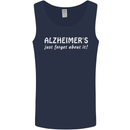 Alzheimers Just Forget About Funny Slogan Mens Vest Tank Top Navy Blue