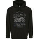 American Custom Motorcycles Motorbike Biker Childrens Kids Hoodie Black