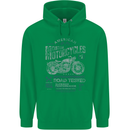 American Custom Motorcycles Motorbike Biker Childrens Kids Hoodie Irish Green