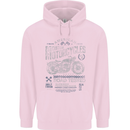 American Custom Motorcycles Motorbike Biker Childrens Kids Hoodie Light Pink