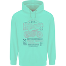 American Custom Motorcycles Motorbike Biker Childrens Kids Hoodie Peppermint