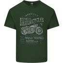 American Custom Motorcycles Motorbike Biker Mens Cotton T-Shirt Tee Top Forest Green